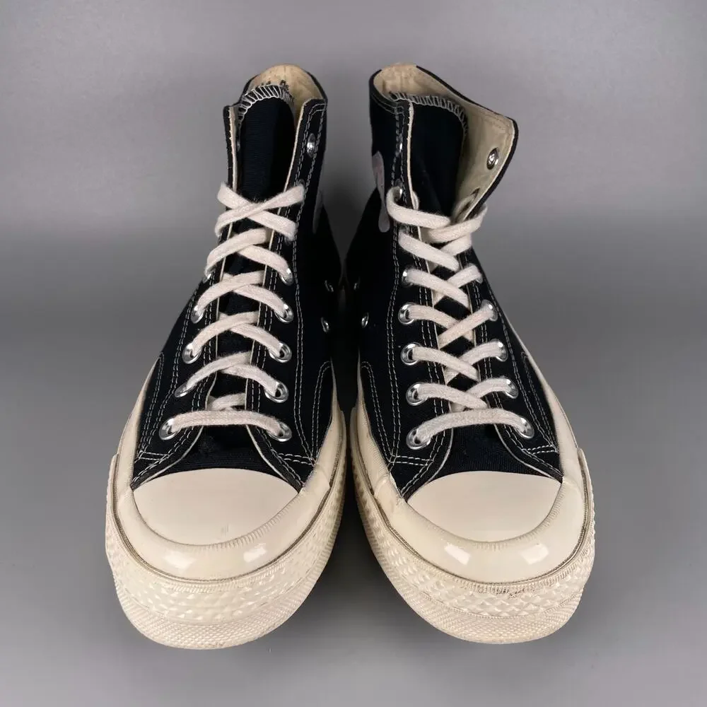 Mens 8 Womens 10 Comme des Garcons Play x Converse Chuck Taylor 70 High Sneakers - Picture 2 of 8